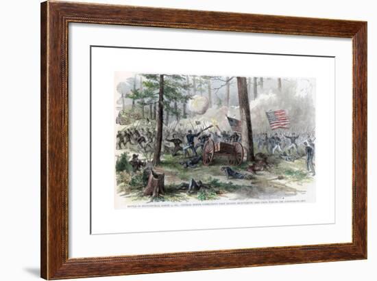 Battle of Bentonville, North Carolina, American Civil War, March 1865-null-Framed Giclee Print