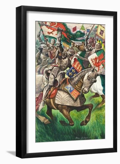 Battle of Bosworth-Peter Jackson-Framed Giclee Print