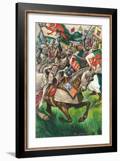 Battle of Bosworth-Peter Jackson-Framed Giclee Print