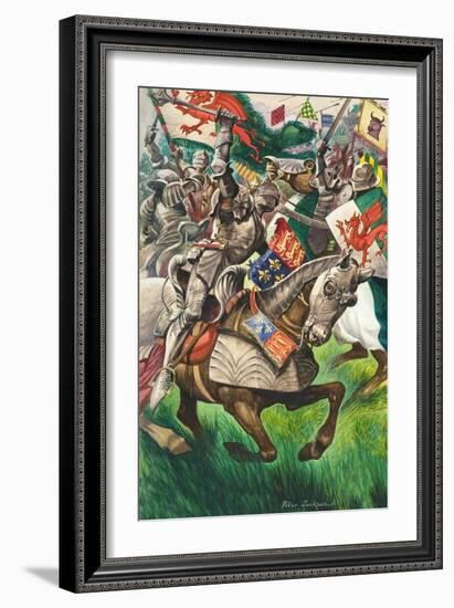 Battle of Bosworth-Peter Jackson-Framed Giclee Print