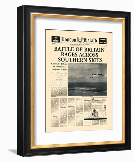 Battle of Britain Rages-The Vintage Collection-Framed Art Print