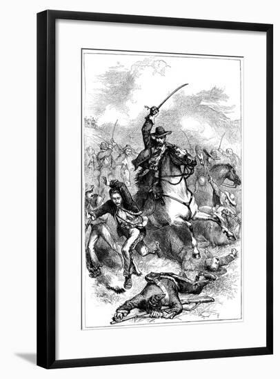 Battle of Buena Vista, Mexico, 1847-null-Framed Giclee Print