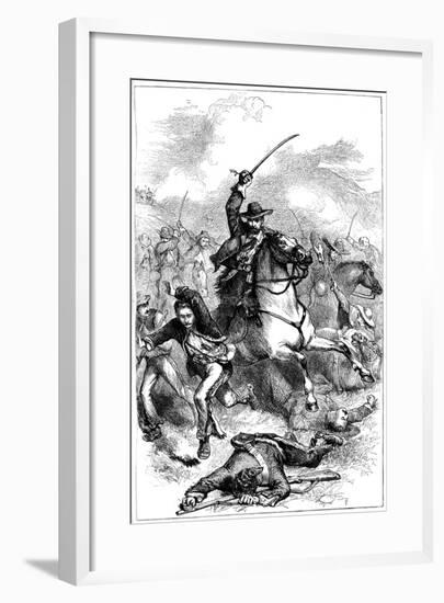 Battle of Buena Vista, Mexico, 1847-null-Framed Giclee Print
