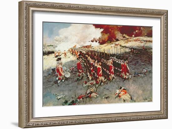 Battle of Bunker Hill, 17 June 1775-Howard Pyle-Framed Giclee Print