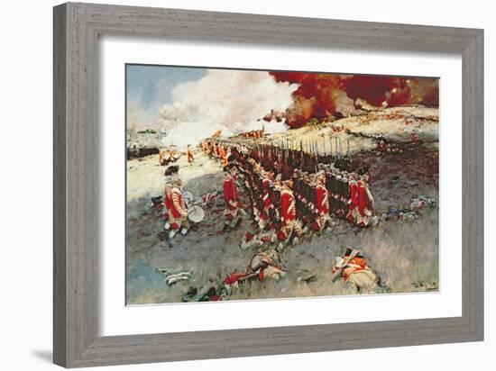 Battle of Bunker Hill, 17 June 1775-Howard Pyle-Framed Giclee Print