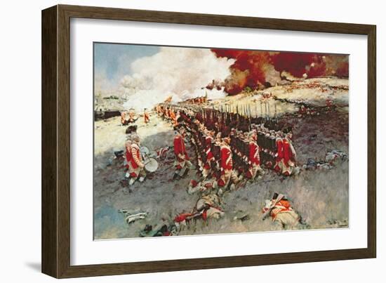 Battle of Bunker Hill, 17 June 1775-Howard Pyle-Framed Giclee Print