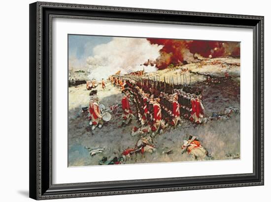 Battle of Bunker Hill, 17 June 1775-Howard Pyle-Framed Giclee Print