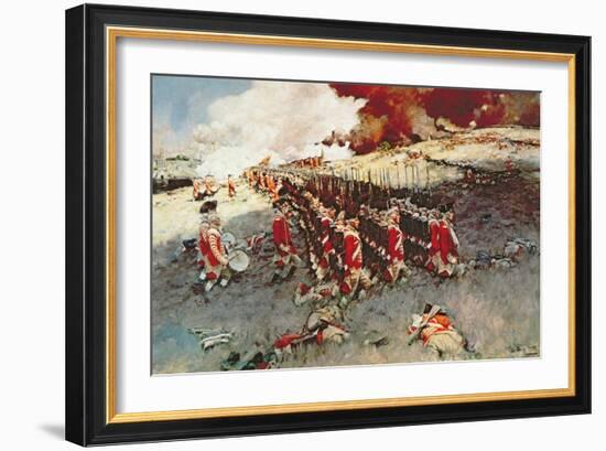 Battle of Bunker Hill, 17 June 1775-Howard Pyle-Framed Giclee Print