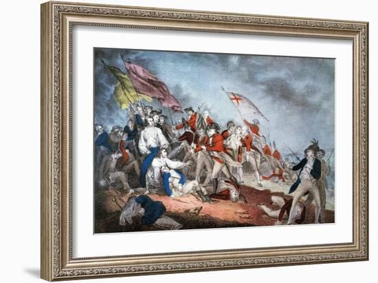 Battle of Bunker Hill, 1775-Currier & Ives-Framed Giclee Print