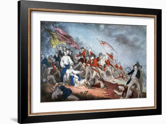 Battle of Bunker Hill, 1775-Currier & Ives-Framed Giclee Print