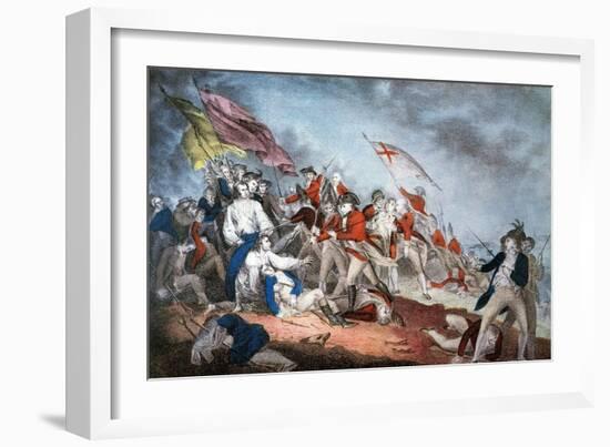 Battle of Bunker Hill, 1775-Currier & Ives-Framed Giclee Print