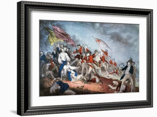 Battle of Bunker Hill, 1775-Currier & Ives-Framed Giclee Print