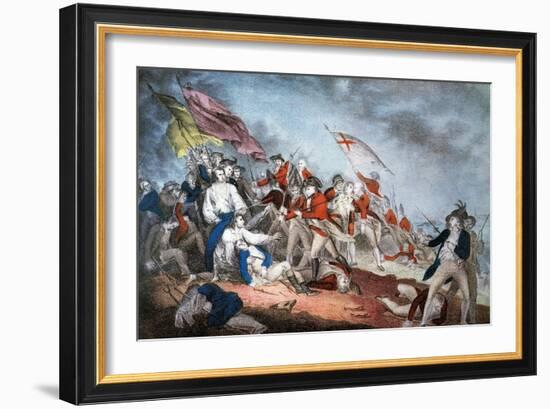 Battle of Bunker Hill, 1775-Currier & Ives-Framed Giclee Print
