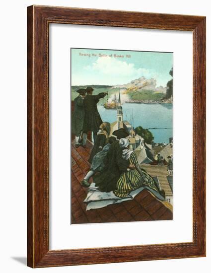 Battle of Bunker Hill, Painting-null-Framed Art Print