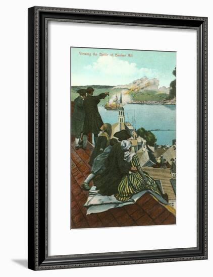 Battle of Bunker Hill, Painting-null-Framed Art Print