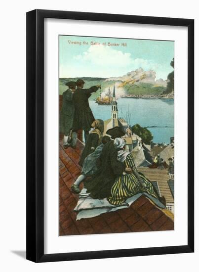 Battle of Bunker Hill, Painting-null-Framed Art Print