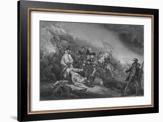 'Battle of Bunkers' Hill', 1859-JC Armytage-Framed Giclee Print