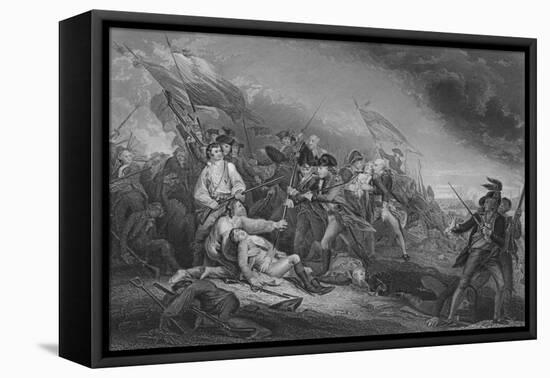 'Battle of Bunkers' Hill', 1859-JC Armytage-Framed Premier Image Canvas