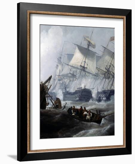 Battle of Camperdown, October 11, 1797-George Chambers-Framed Giclee Print