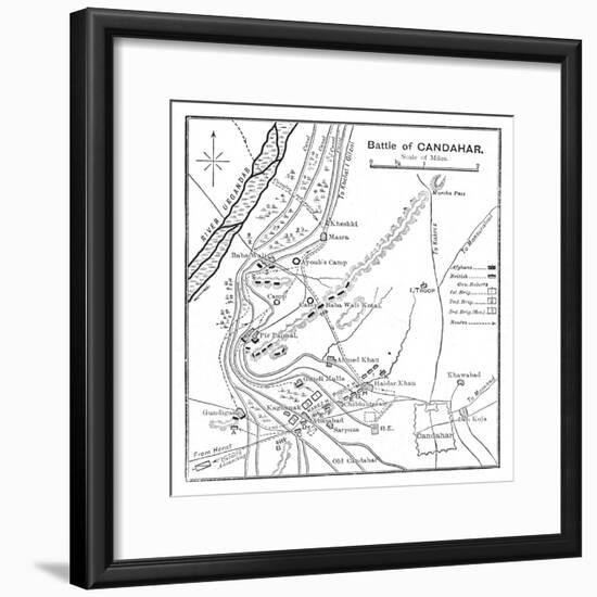 'Battle of Candahar: Plan', 1902-Unknown-Framed Giclee Print