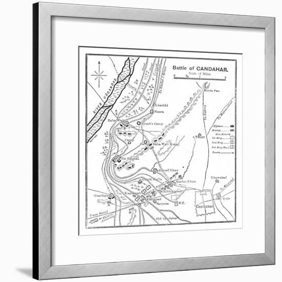 'Battle of Candahar: Plan', 1902-Unknown-Framed Giclee Print