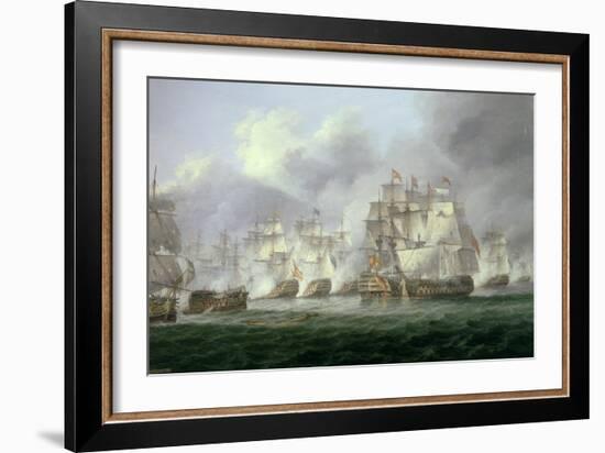 Battle of Cape St. Vincent, 14th February 1797: the British Defeat the Spanish-Thomas Luny-Framed Giclee Print