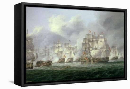 Battle of Cape St. Vincent, 14th February 1797: the British Defeat the Spanish-Thomas Luny-Framed Premier Image Canvas