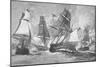 Battle of Chesapeake Bay-Julian Oliver Davidson-Mounted Giclee Print