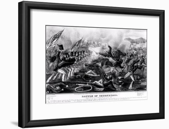 Battle of Churubusco, Fought Near the City of Mexico, 20th August 1847-null-Framed Giclee Print