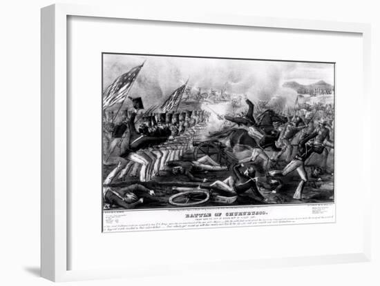 Battle of Churubusco, Fought Near the City of Mexico, 20th August 1847-null-Framed Giclee Print