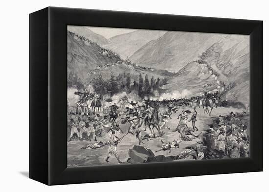 Battle of Coatit, January 1895, War in Abyssinia, Ethiopia-null-Framed Premier Image Canvas