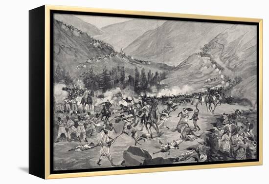 Battle of Coatit, January 1895, War in Abyssinia, Ethiopia-null-Framed Premier Image Canvas