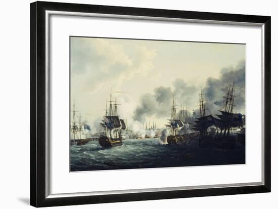 Battle of Copenhagen, April 2, 1801, Napoleonic Wars, Denmark-null-Framed Giclee Print