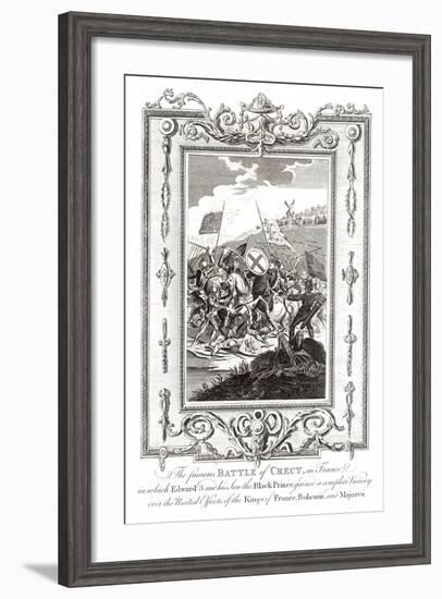 Battle of Crecy in France, 1346-null-Framed Giclee Print