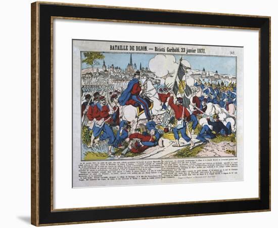 Battle of Dijon, Franco-Prussian War, January 1871-null-Framed Giclee Print