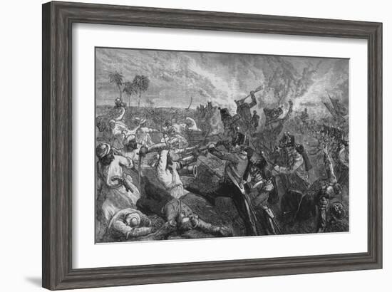 'Battle of Ferozeshah', c1880-Unknown-Framed Giclee Print