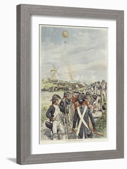 Battle of Fleurus-Felicien Baron De Myrbach-rheinfeld-Framed Giclee Print