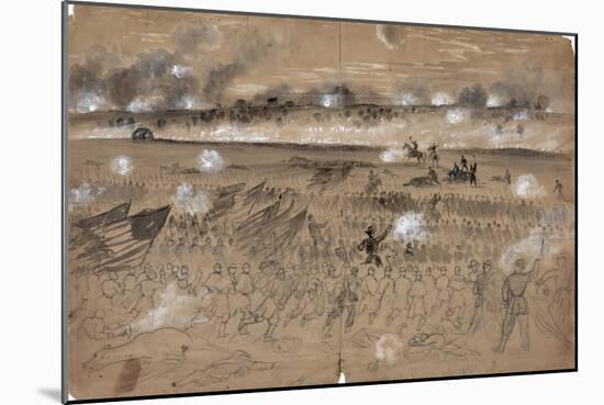 Battle Of Fredericksburg-Alfred R. Waud-Mounted Giclee Print