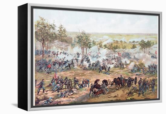Battle of Gettysburg, 1891-Paul Dominique Philippoteaux-Framed Premier Image Canvas