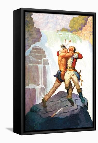 Battle of Glen Falls-Newell Convers Wyeth-Framed Stretched Canvas