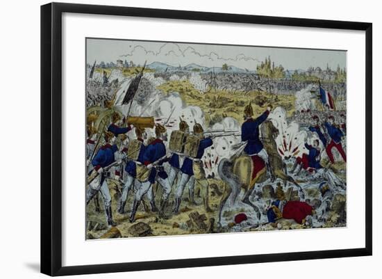 Battle of Gravelotte, August 18, 1870-null-Framed Giclee Print