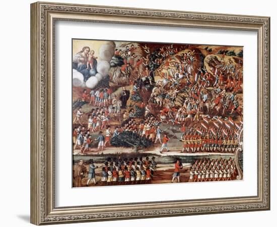 Battle of Guararapes, Brazil, 18 February 1649-null-Framed Giclee Print