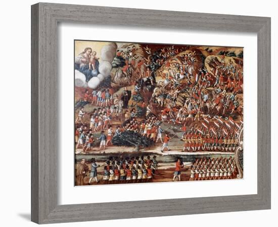 Battle of Guararapes, Brazil, 18 February 1649-null-Framed Giclee Print