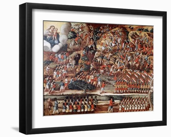 Battle of Guararapes, Brazil, 18 February 1649-null-Framed Giclee Print