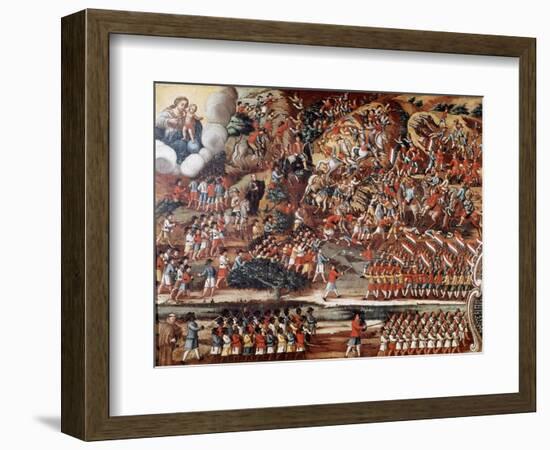 Battle of Guararapes, Brazil, 18 February 1649-null-Framed Giclee Print