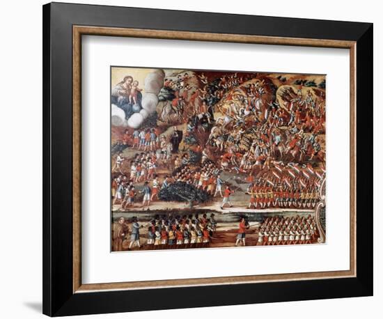 Battle of Guararapes, Brazil, 18 February 1649-null-Framed Giclee Print