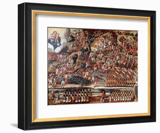 Battle of Guararapes, Brazil, 18 February 1649-null-Framed Giclee Print