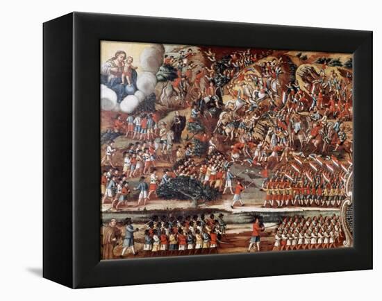 Battle of Guararapes, Brazil, 18 February 1649-null-Framed Premier Image Canvas