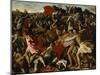 Battle of Joshuas Against the Amalekites, 1625-Nicolas Poussin-Mounted Giclee Print