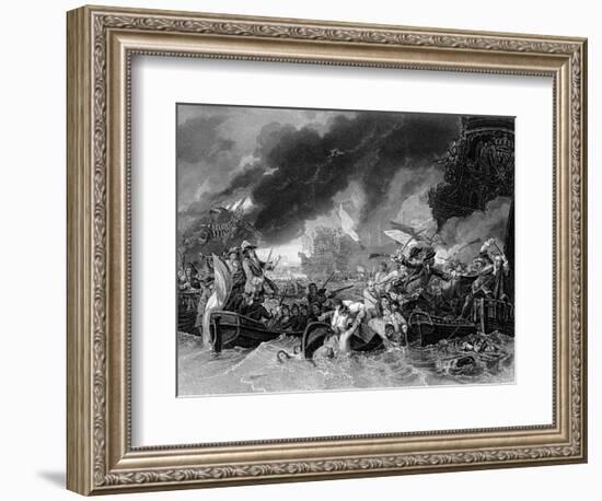 Battle of La Hogue, 19 May 1692-Benjamin West-Framed Giclee Print